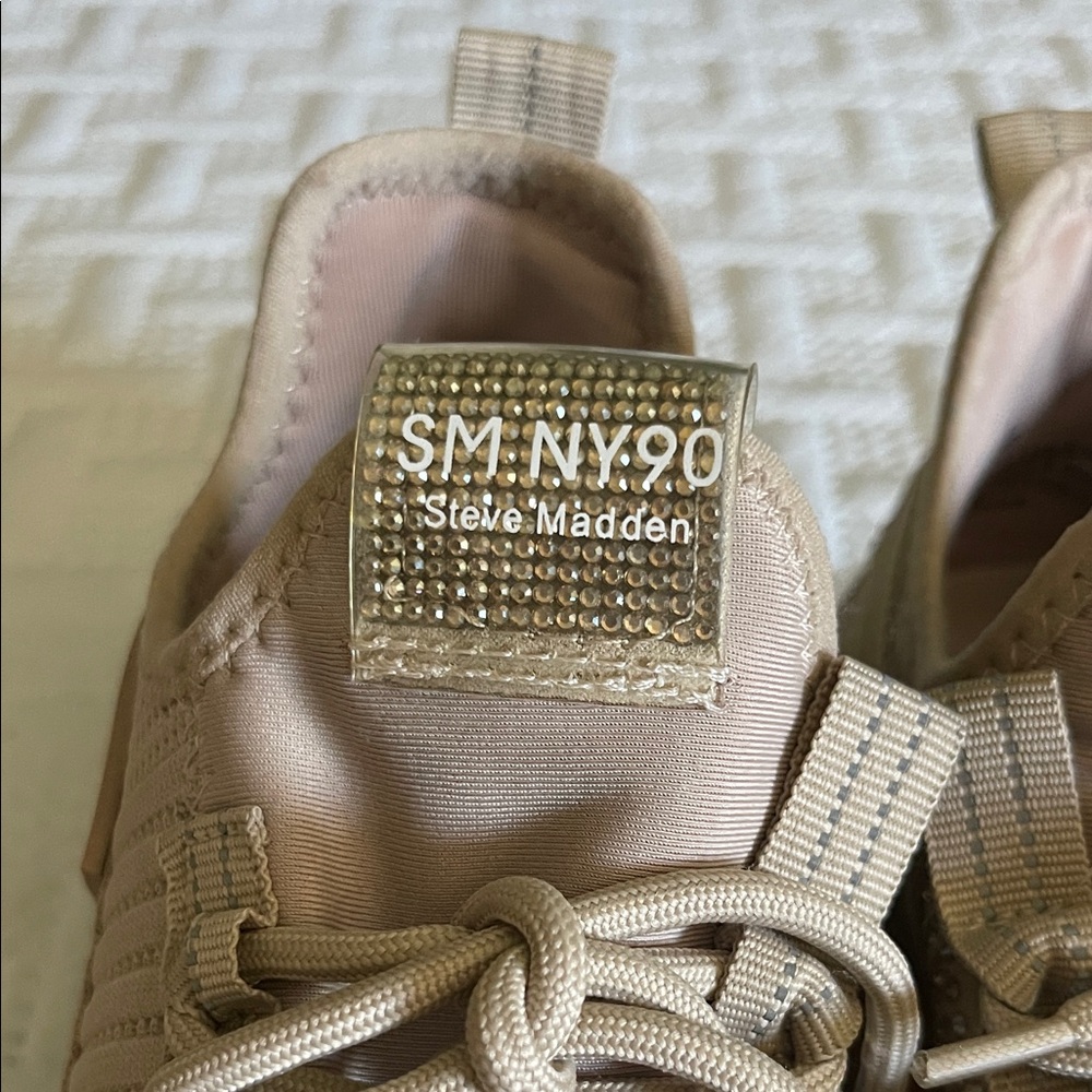 Steve Madden Blush Pink Rhinestone Accent Sneaker